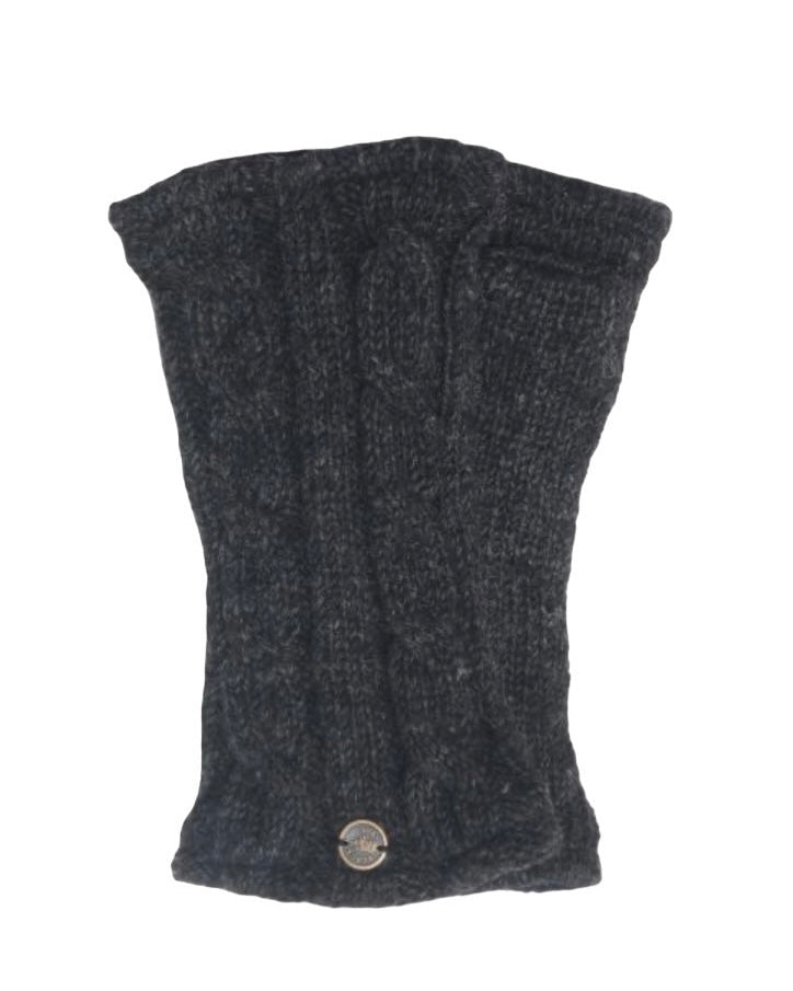 Wool Wristwarmers-Black Yak-My Beautiful Caravan