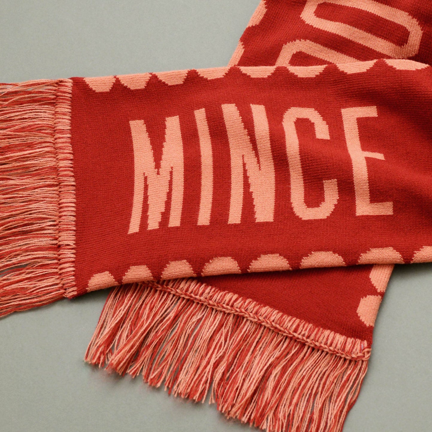 Mince Pie Appreciation Society Pine Knitted Scarf