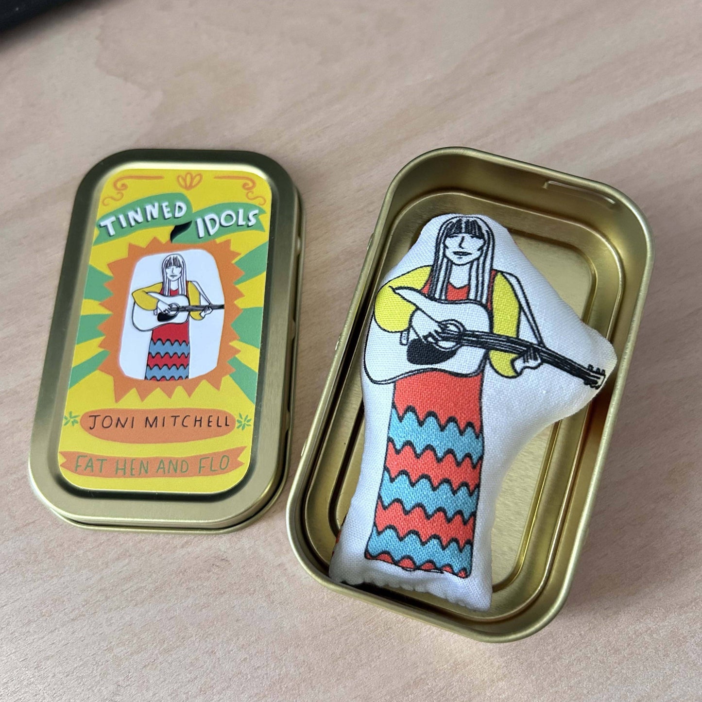 Joni Mitchell mini doll - Tinned Idol