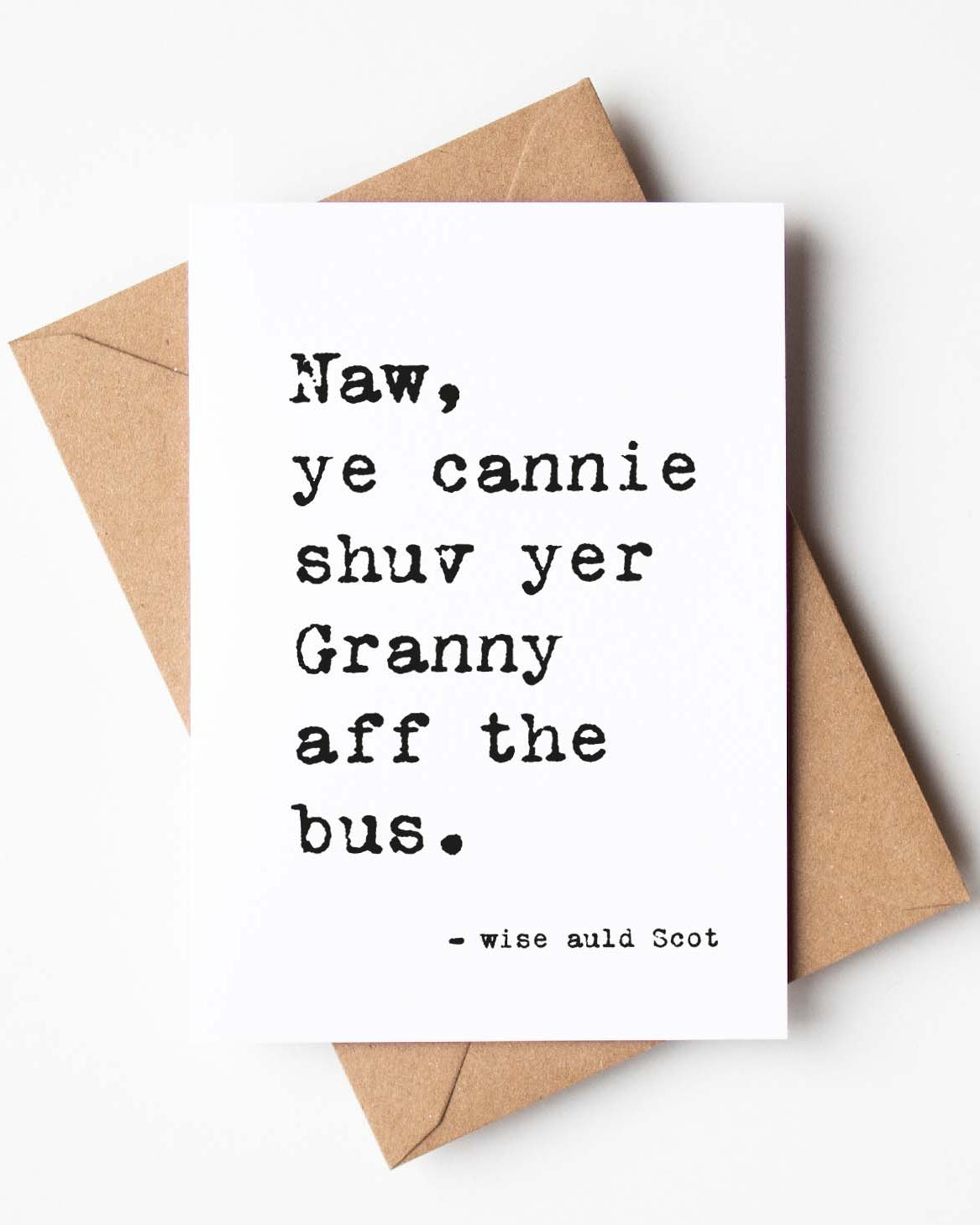 'Granny' Funny Scottish Quote Card