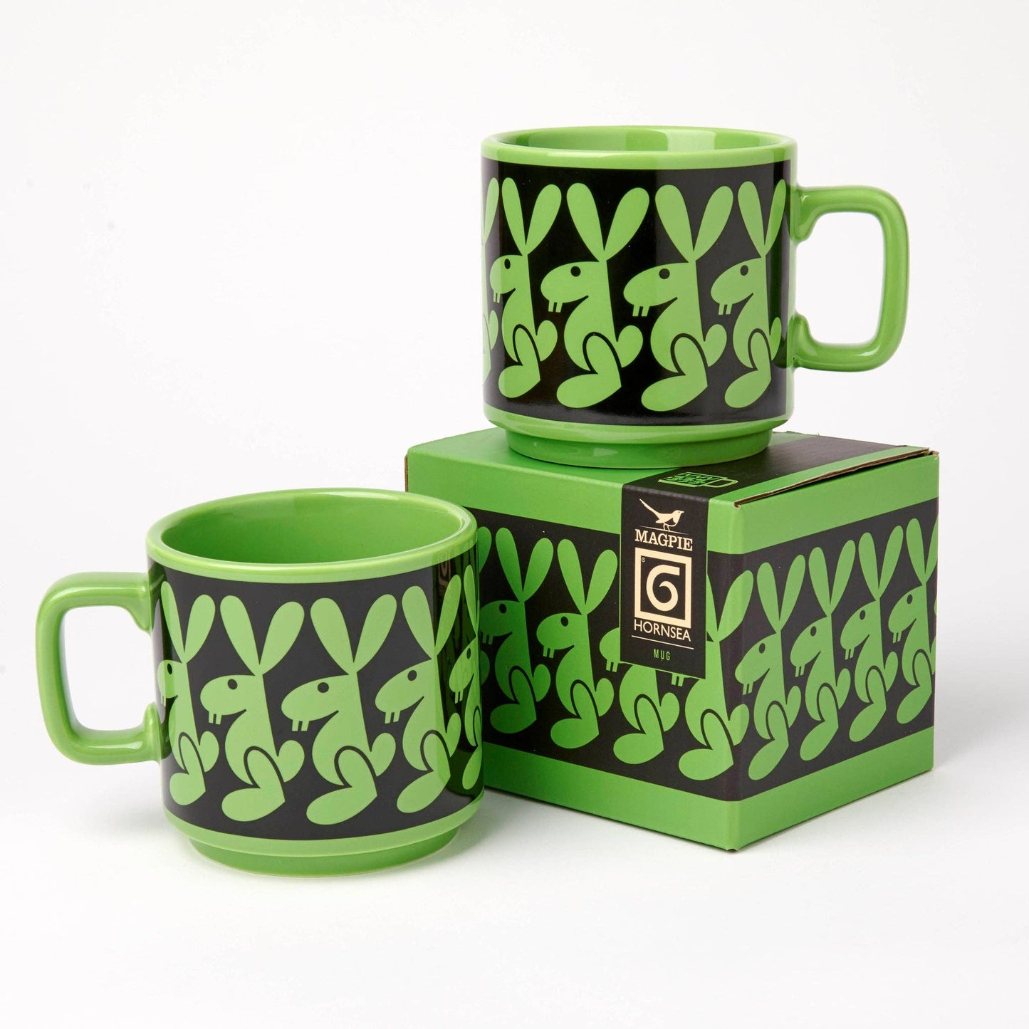 Hornsea Rabbit Mug-Magpie-