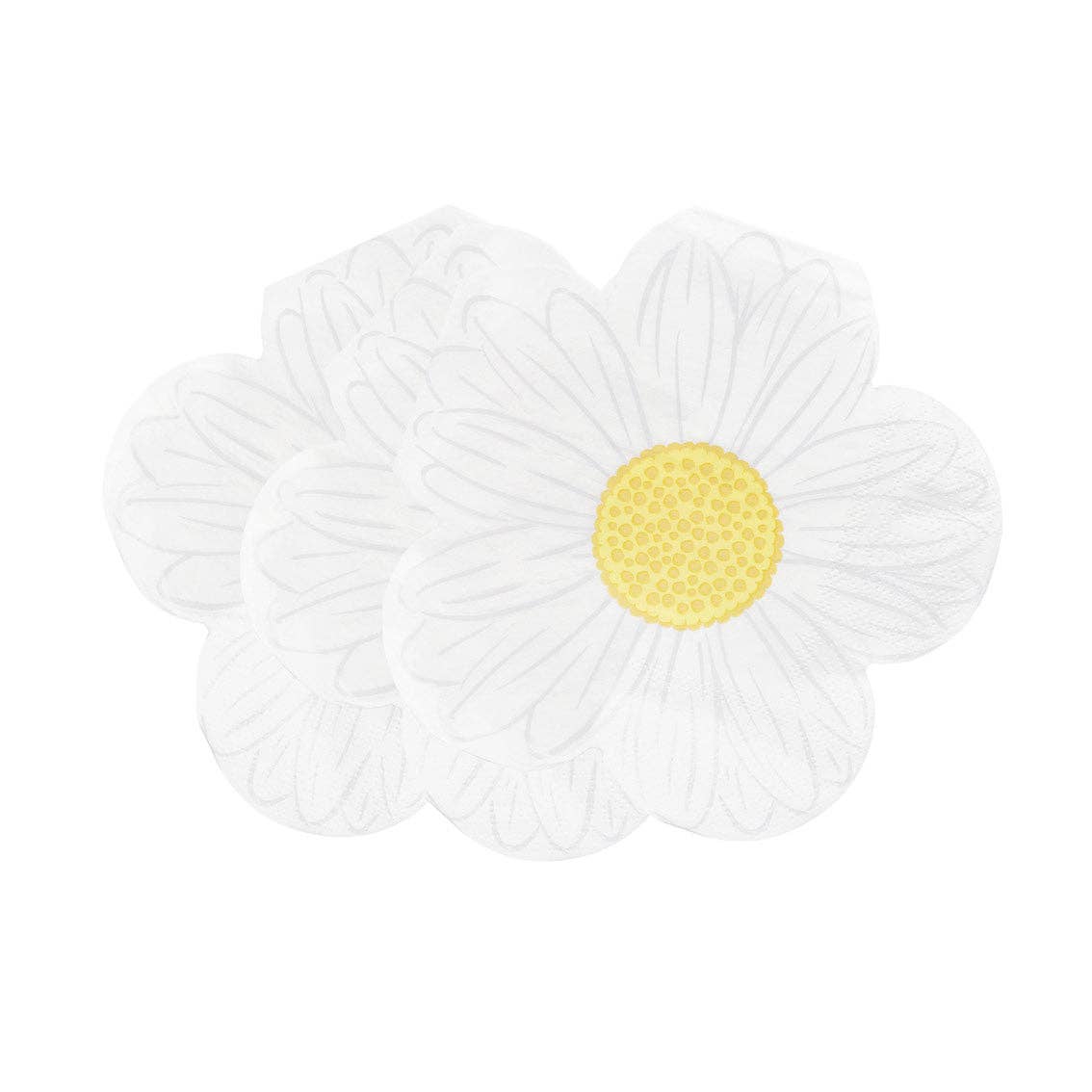 Shaped Daisy Floral Napkins