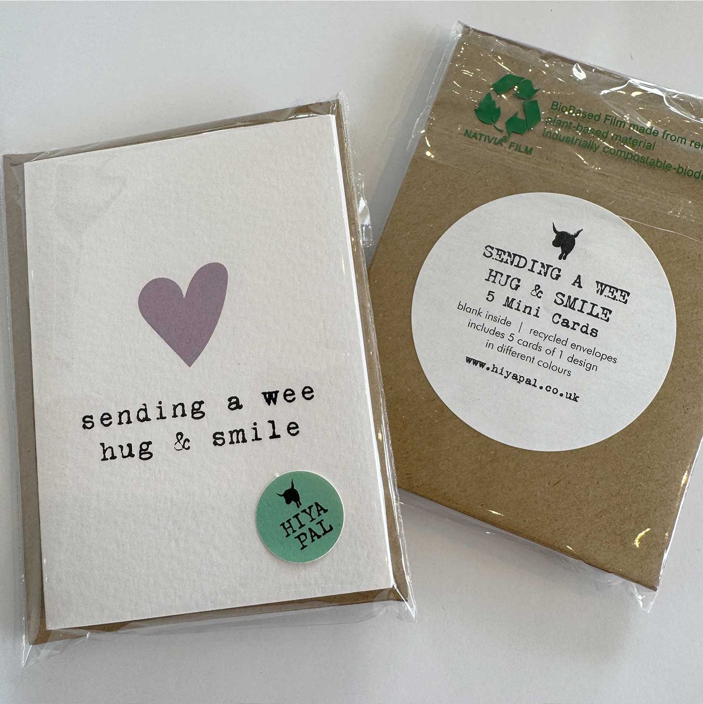 Pack of 5 Mini Wee Hug Cards