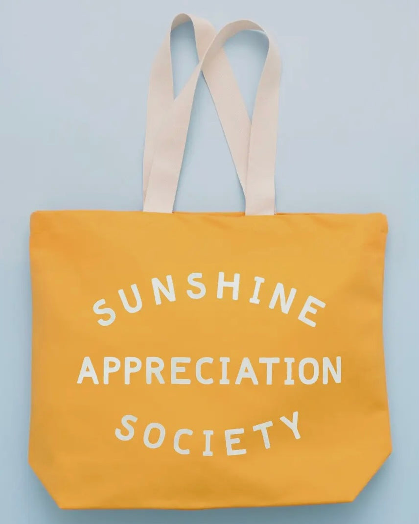 Sunshine Appreciation Society Canvas Tote
