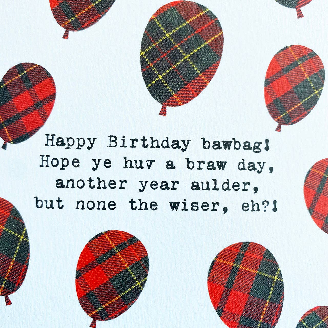 Happy Birthday Bawbag Card