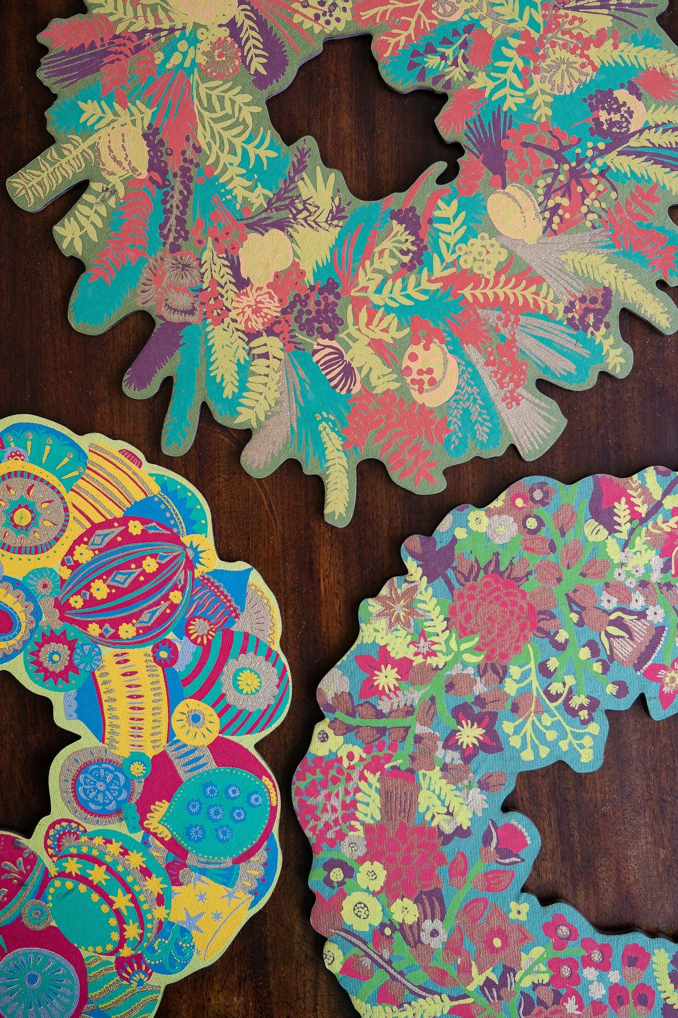 Bauble Cotton Board Wreath