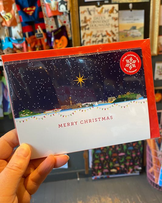 Stonehaven Dark Christmas Skyline Card Pack