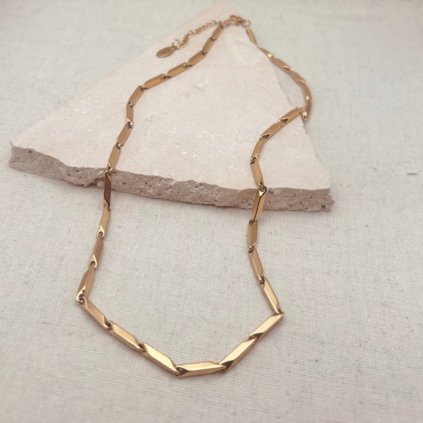 Geometric Link Necklace