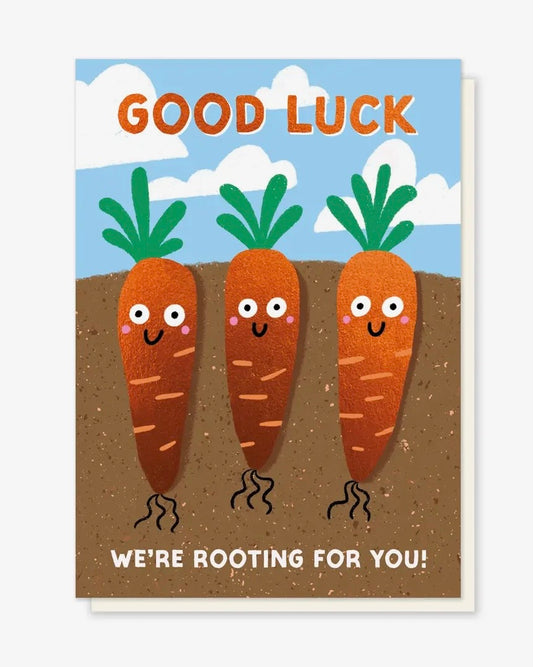 Rooting For You Good Luck Card