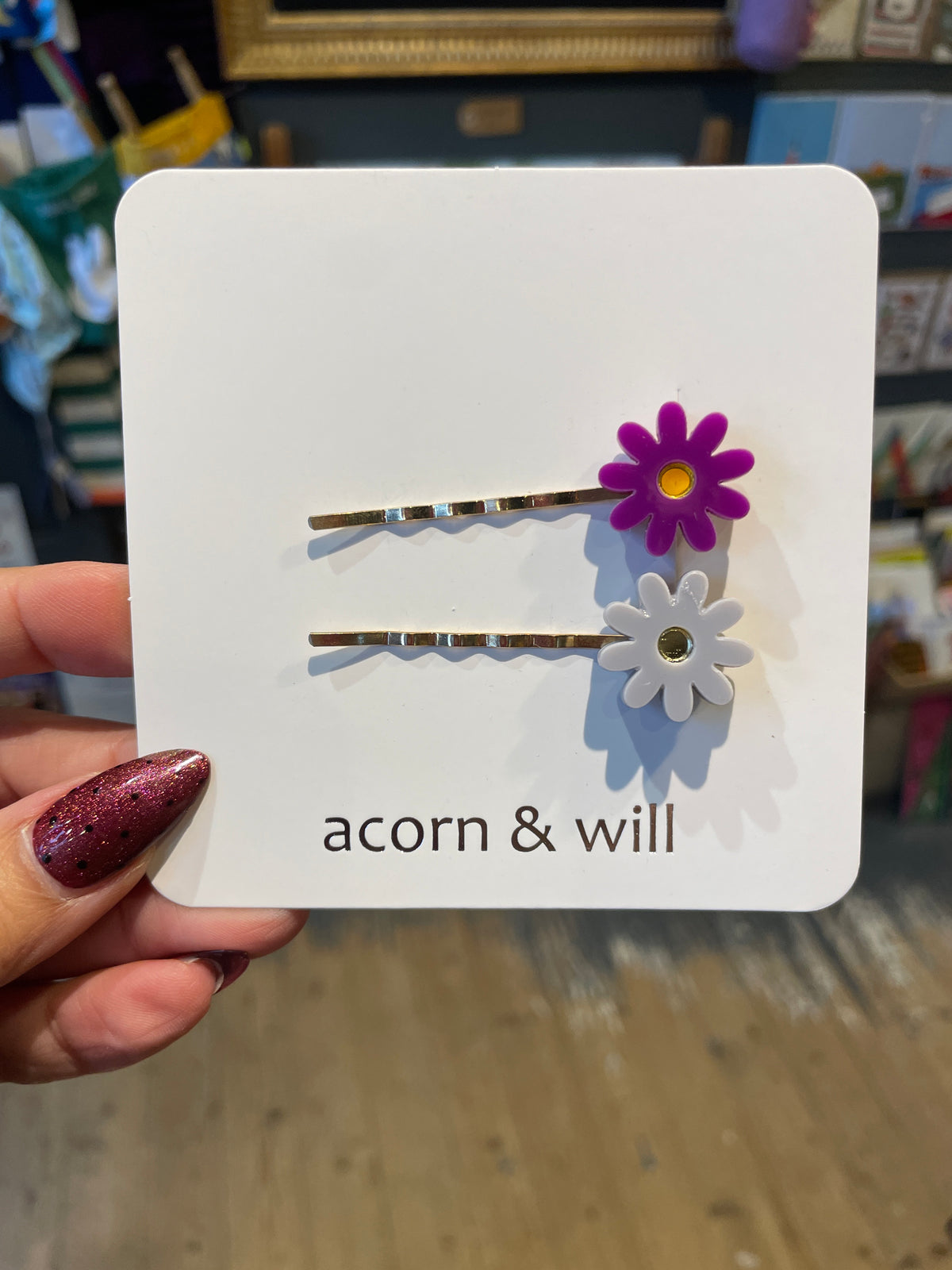 Duo of Flower Hair Slides