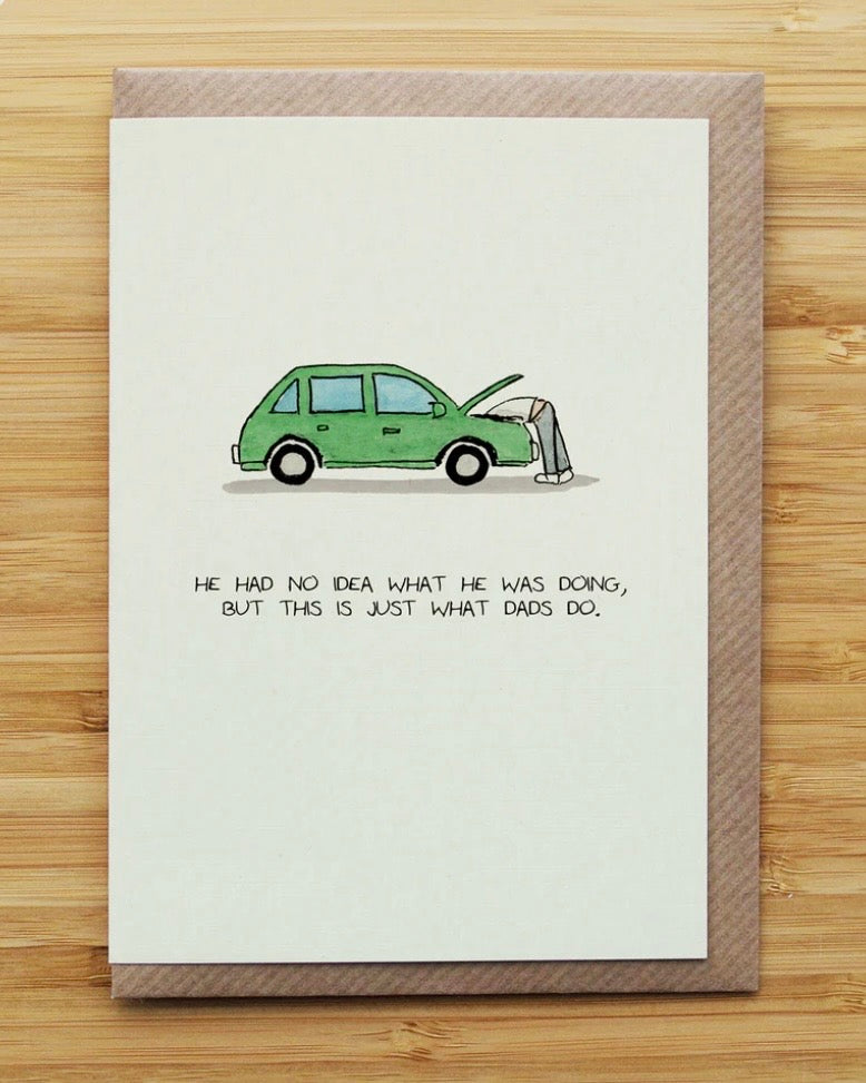 Dad Car Card
