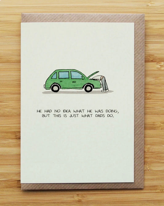 Dad Car Card
