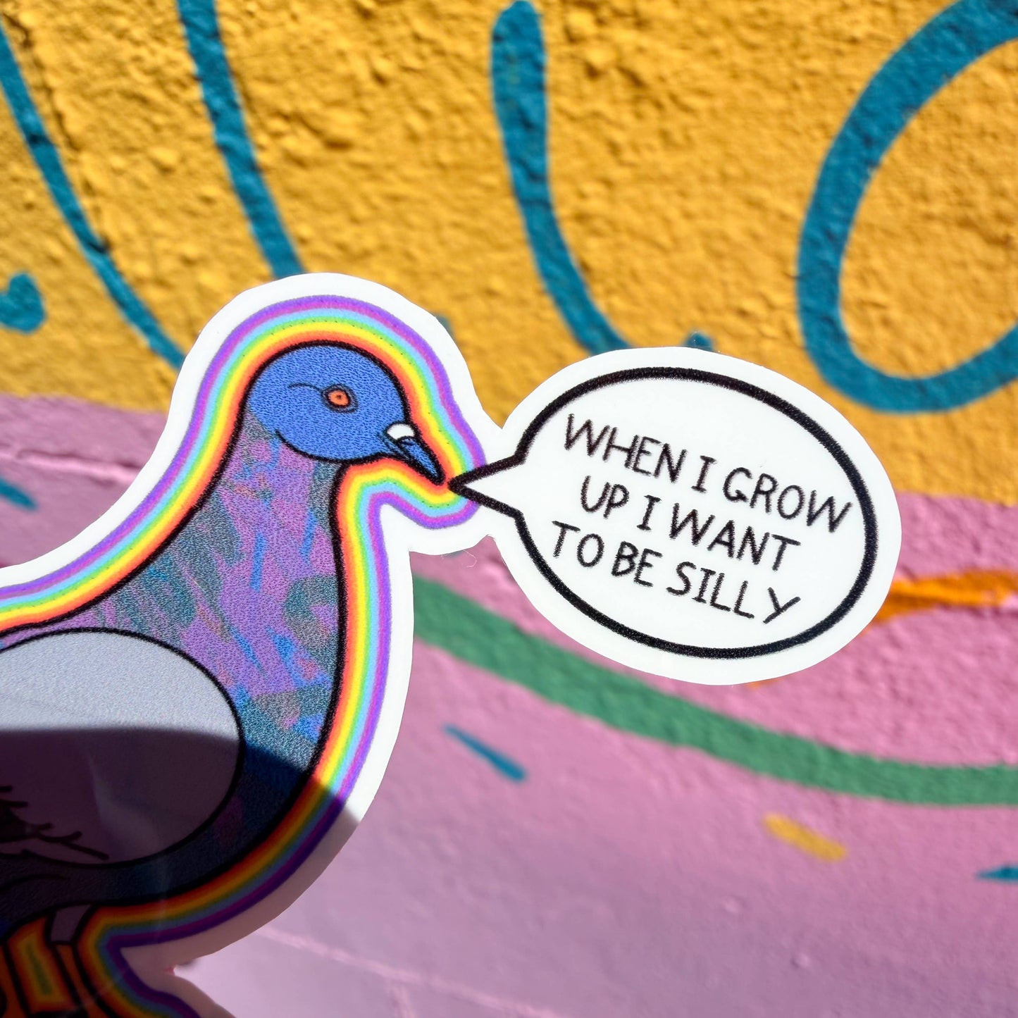 Silly Pigeon Sticker