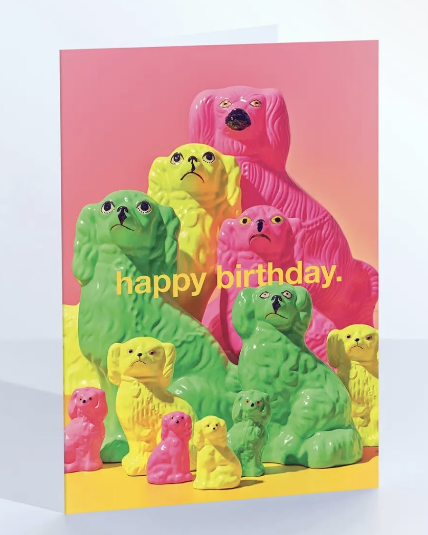 Happy Birthday Dog Family Portrait Card