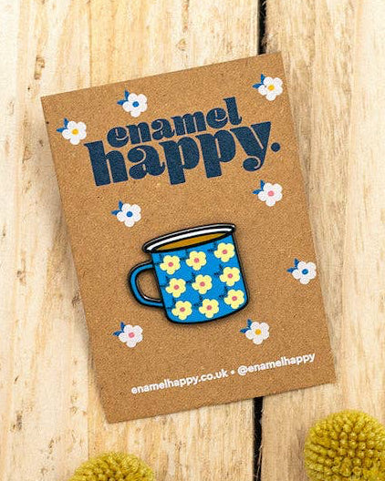 Happy Cup Enamel Pin Badge