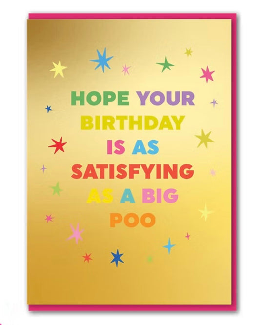 Big Poo Birthday Card