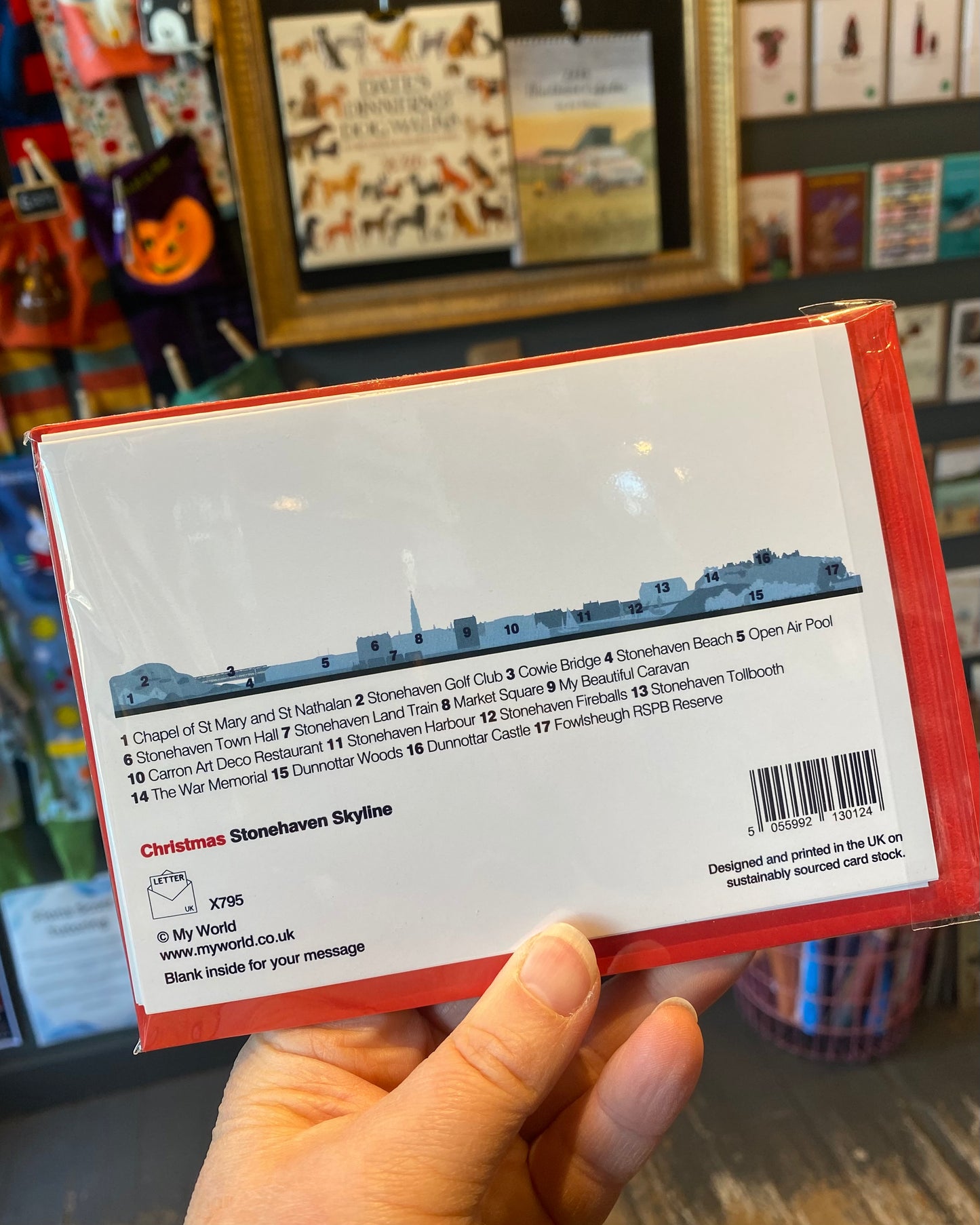 Stonehaven Dark Christmas Skyline Card Pack