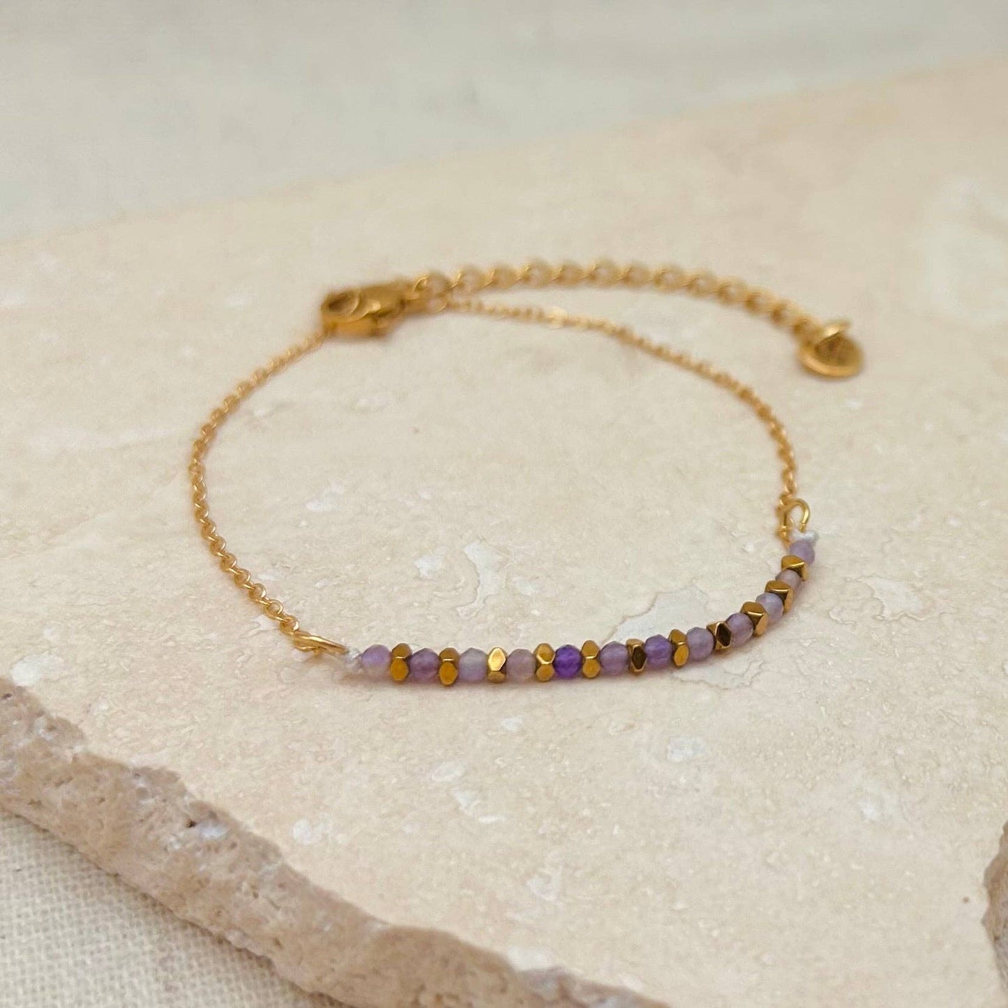 Amethyst Bead Bracelet