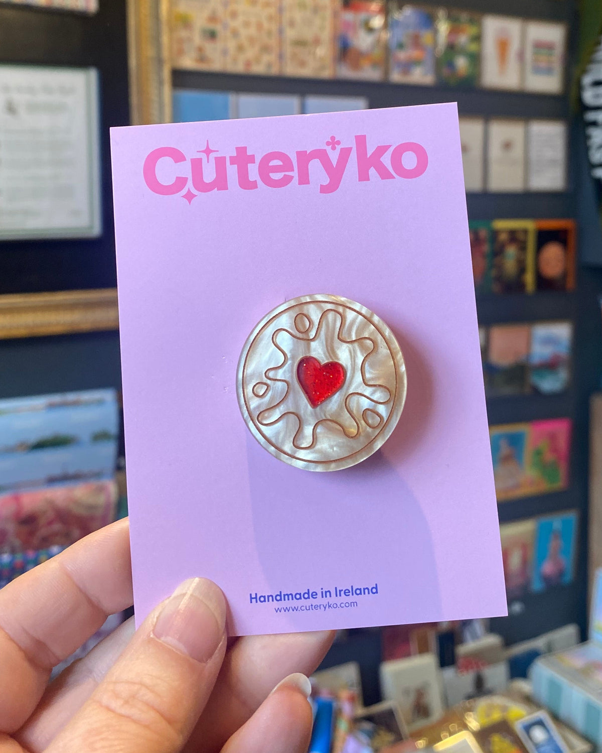 Jammy Heart Hair Clip
