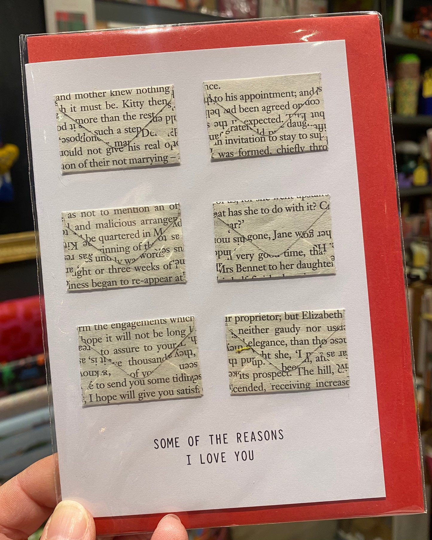 Six Love Note Mini Envelope Card