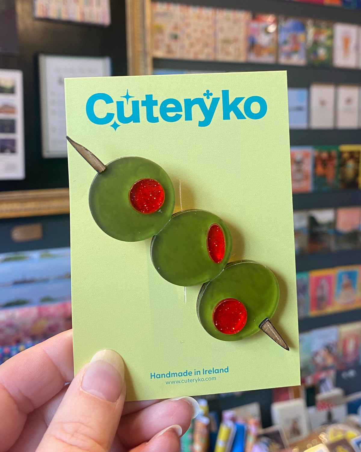 Olive Stick Hair Clip
