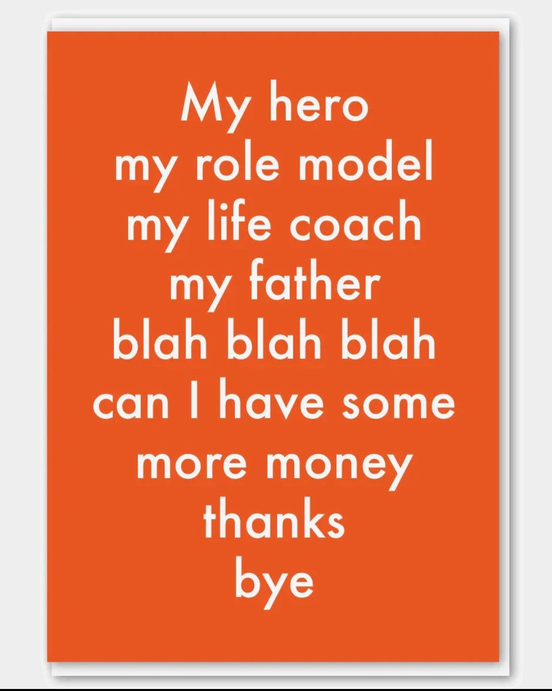 My Hero Father’s Day Card