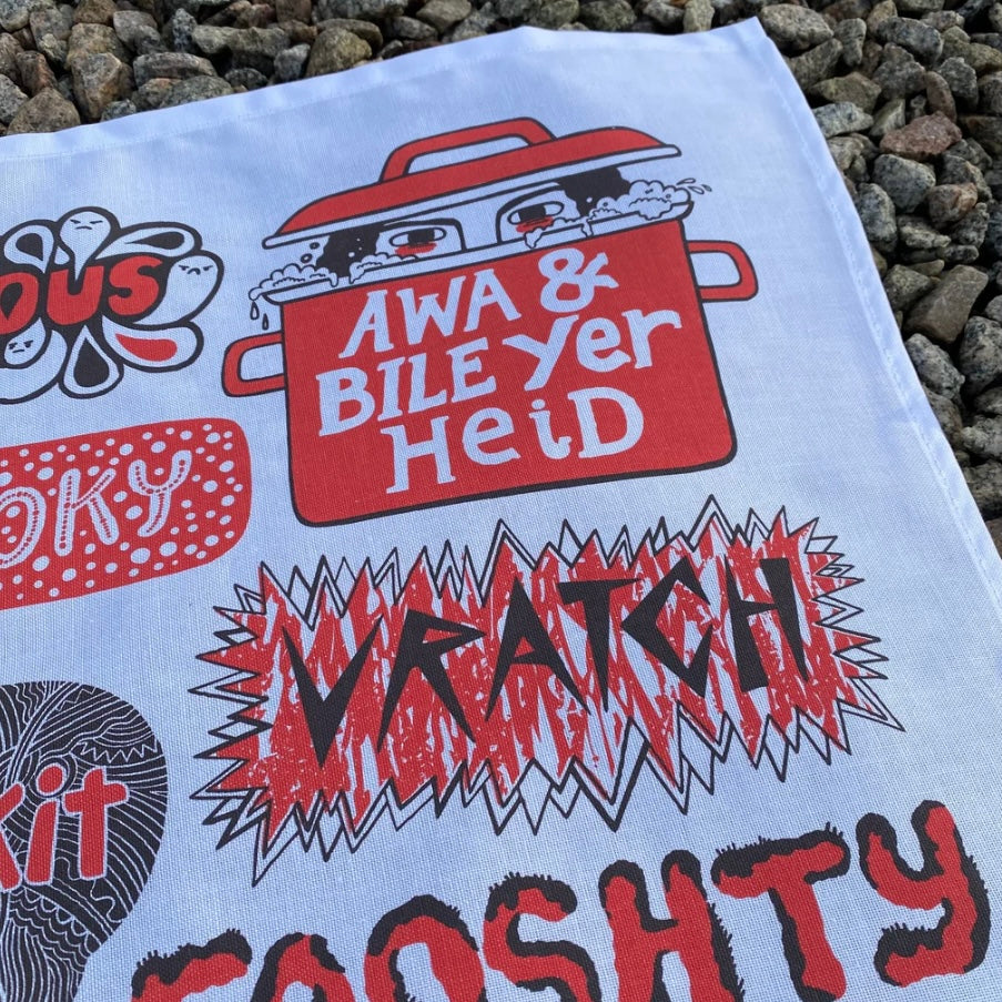 Doric Insults Teatowel