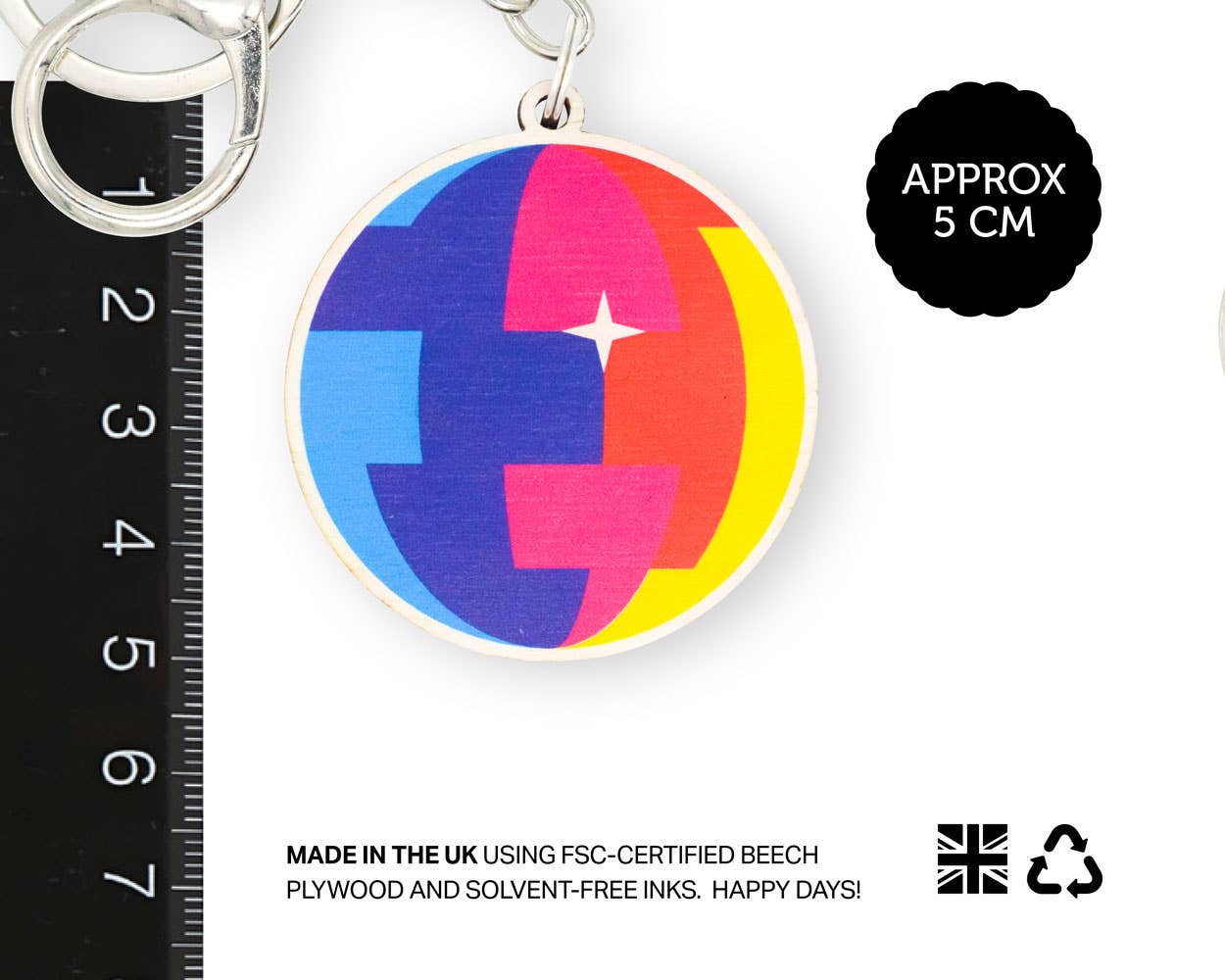 Disco ball keyring
