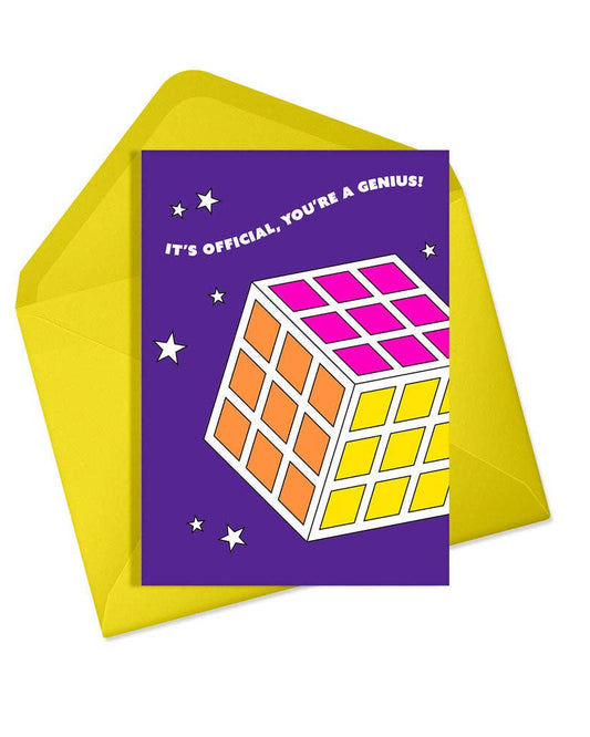Well Done You're A Genius Card