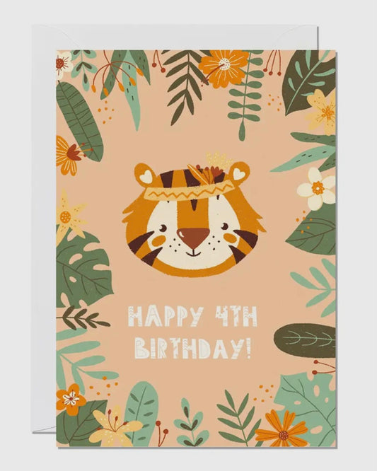 4th Birthday Card-Ricicle Cards-My Beautiful Caravan