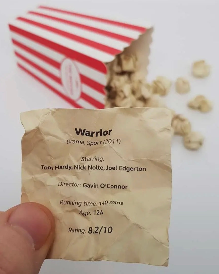 Movie Popcorn Bucket List