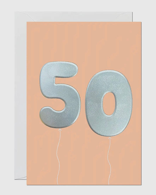 50th Birthday Card-Ricicle Cards-My Beautiful Caravan