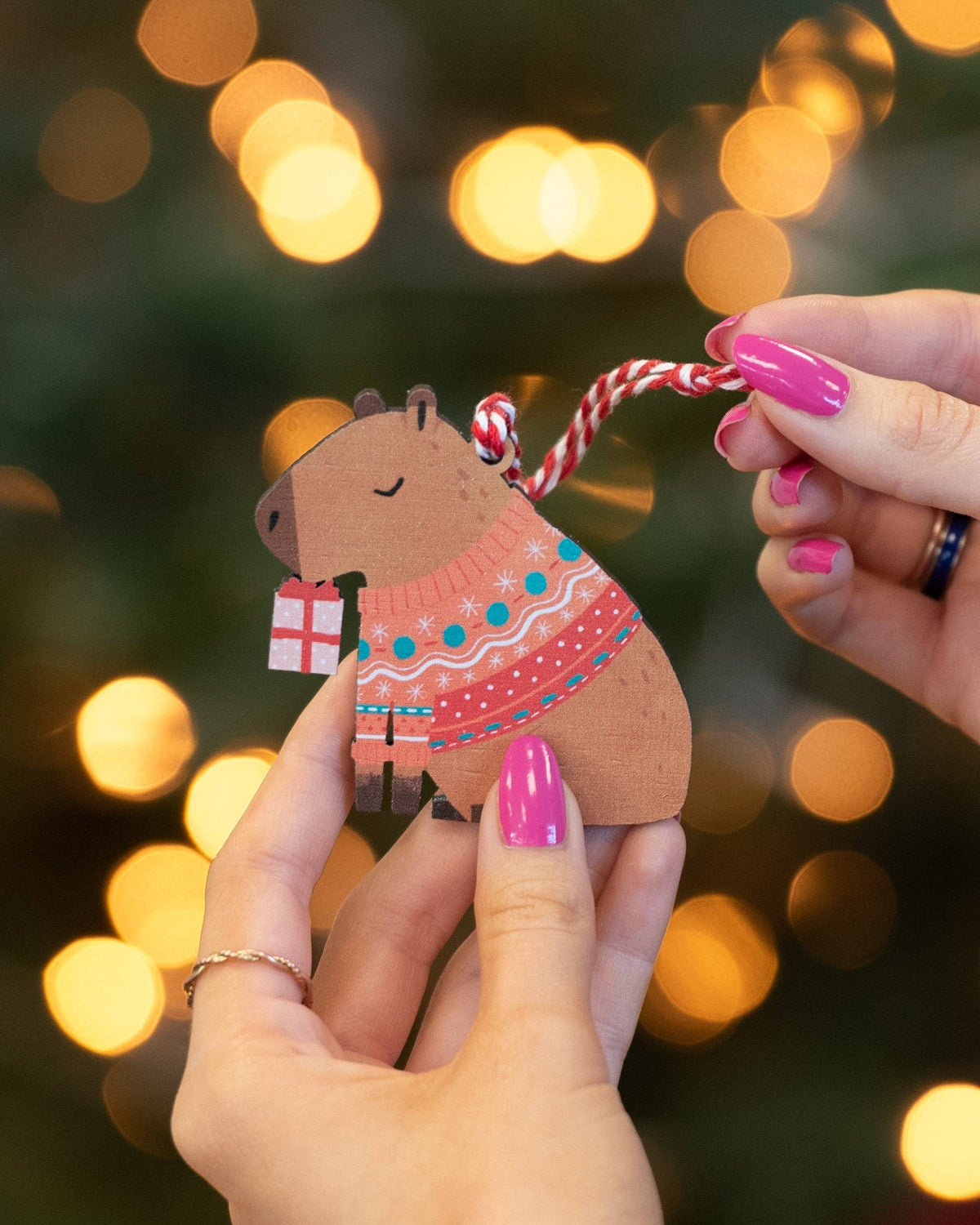 Capybara Christmas Decoration