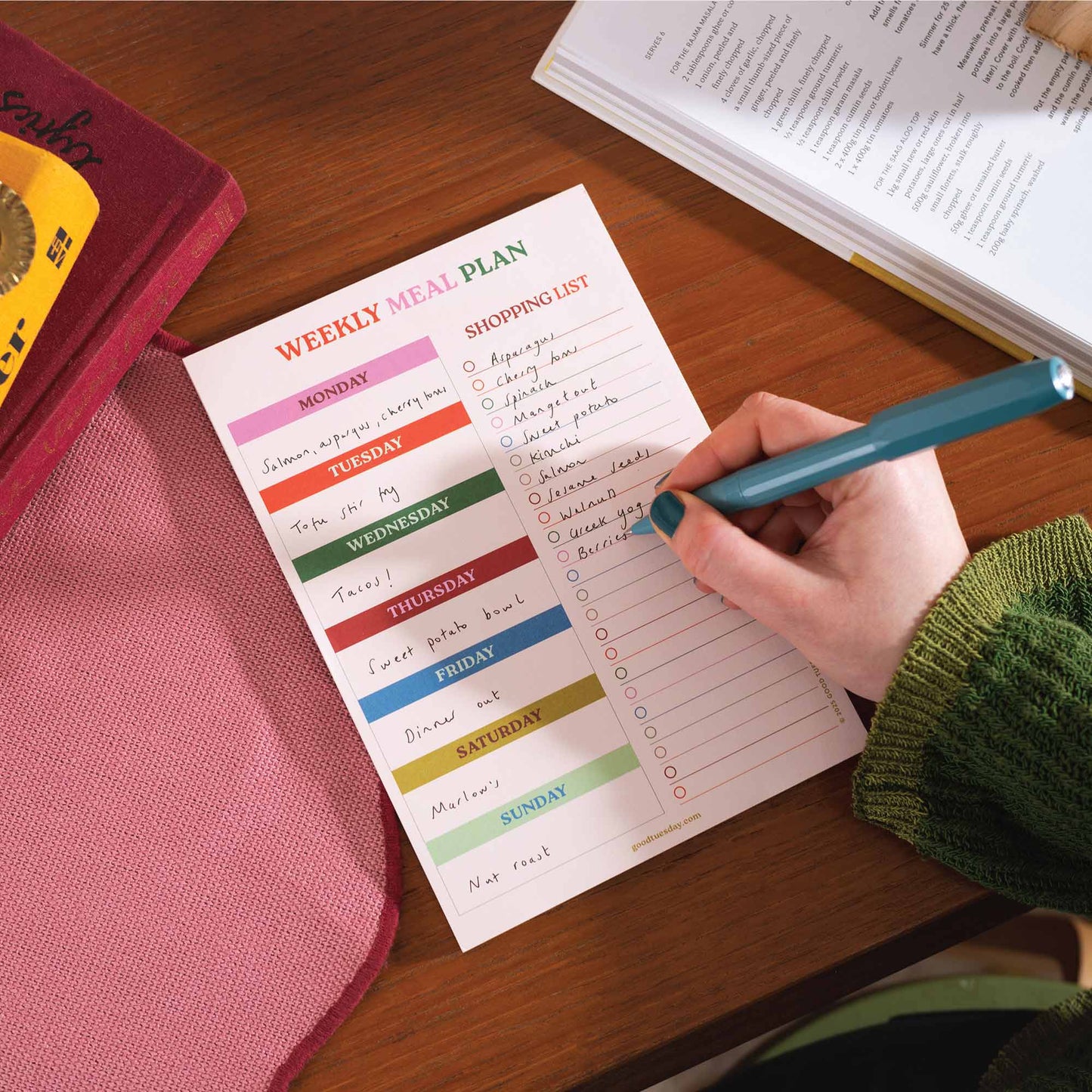 A5 Meal Planner & Shopping List Pad