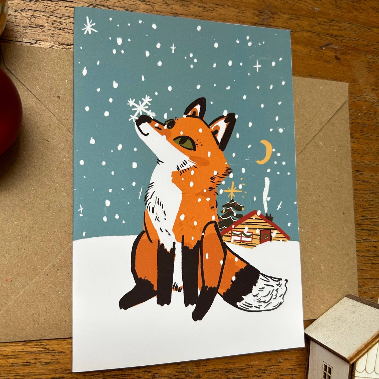 Fox Christmas Card 