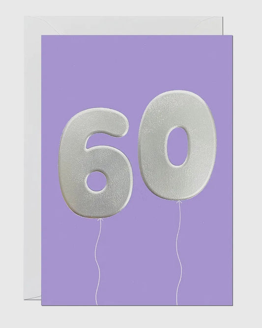 60th Birthday Card-Ricicle Cards-My Beautiful Caravan