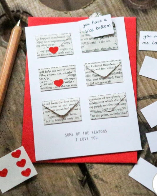 Six Love Note Mini Envelope Card