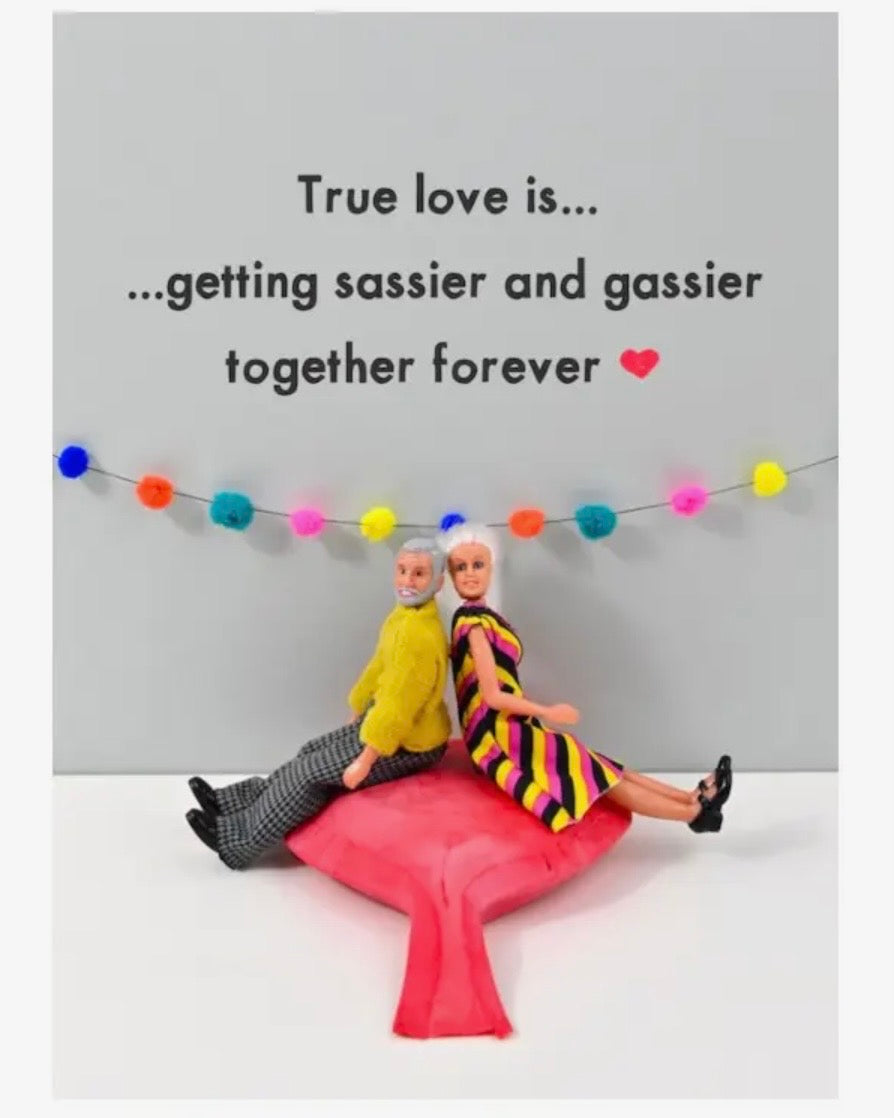 Sassier Gassier Love Card - Jeffrey & Janice