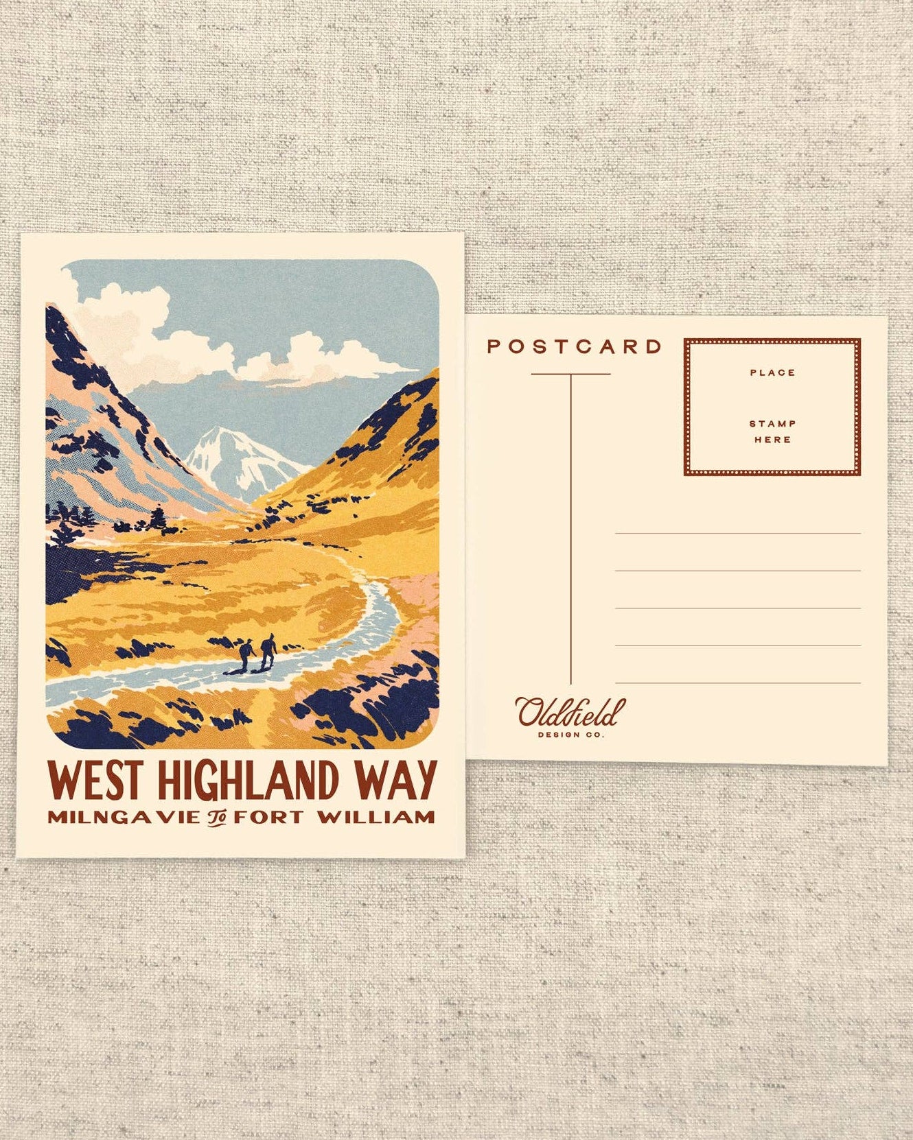 Vintage West Highland Way Postcard
