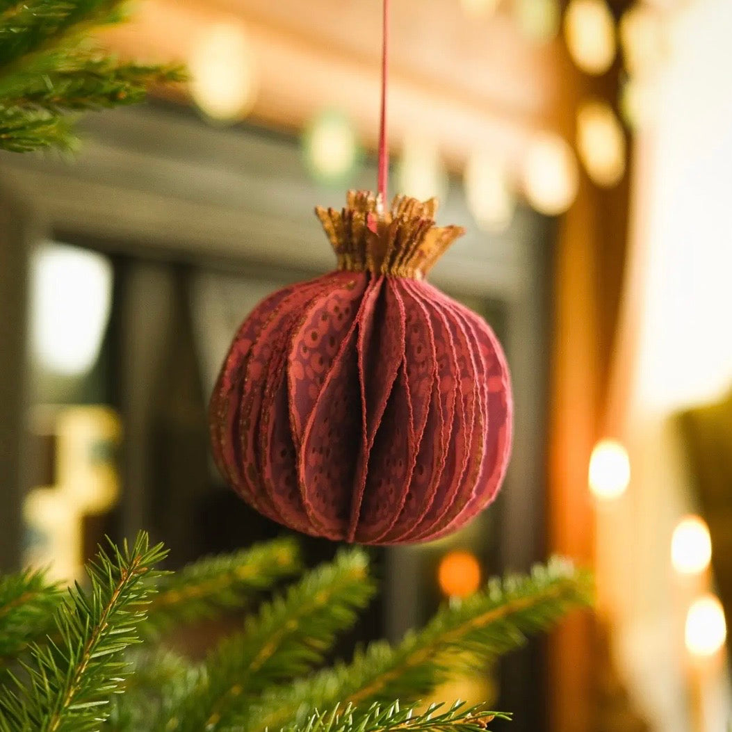 Pomegranate Honeycomb Ornament