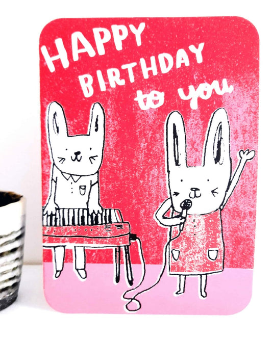 Bunny Birthday Duo Card