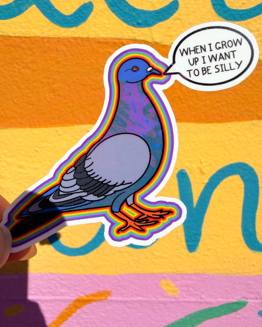 Silly Pigeon Sticker