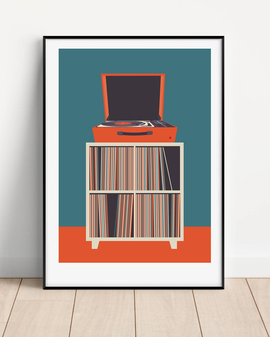 So Much Vinyl A4 Print