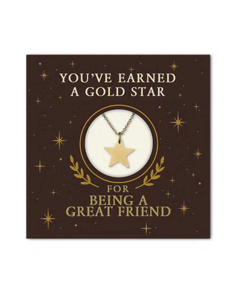 Reward Gold Star Pendant Necklace