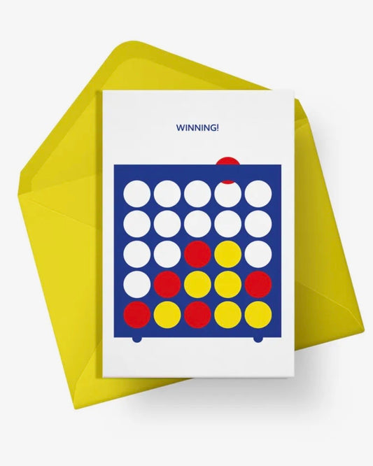 Winning Connect Four Card