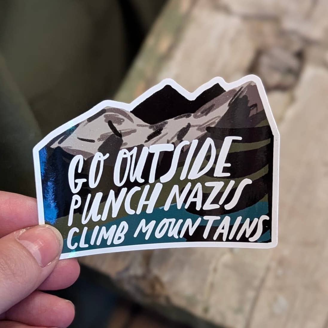 Climb Mountains Sticker 