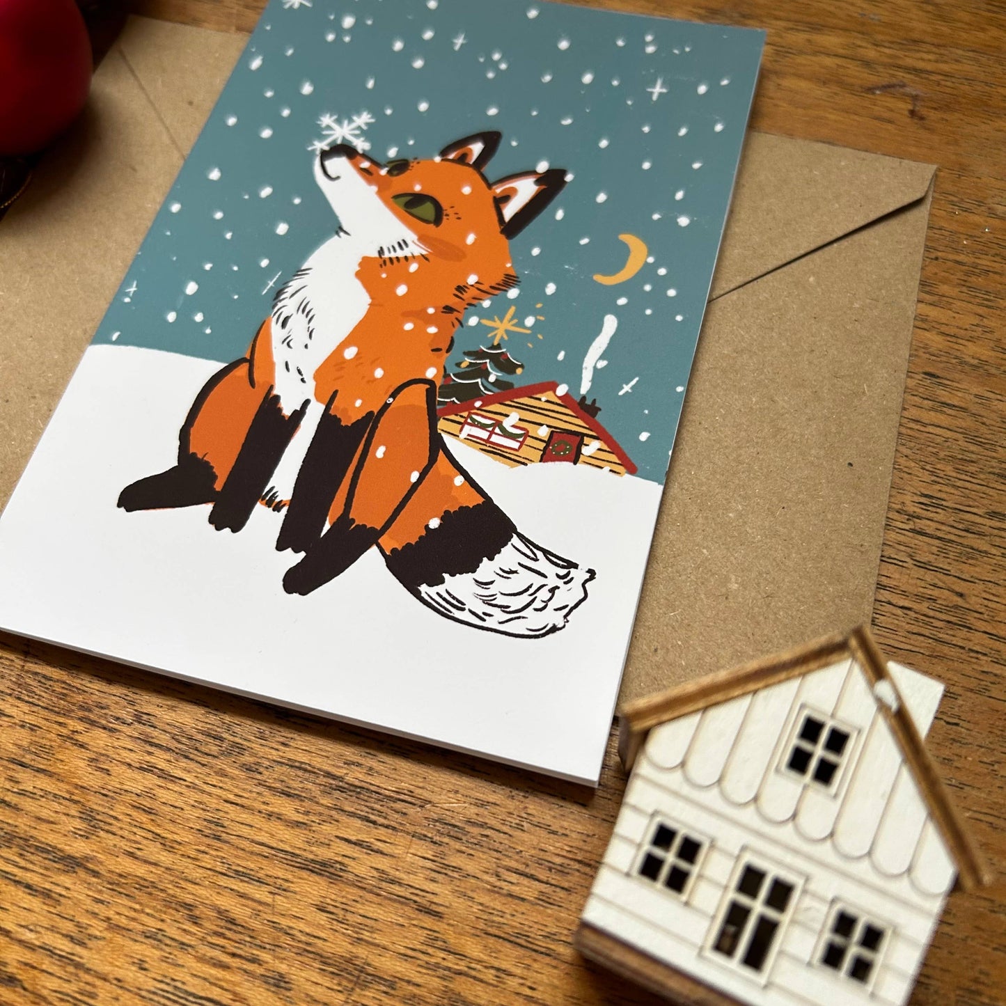 Fox Christmas Card 