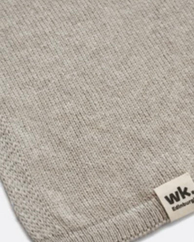 Narrow Colour Block Merino Wool Skinny Scarf