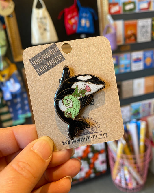 Scottish Orca Pin