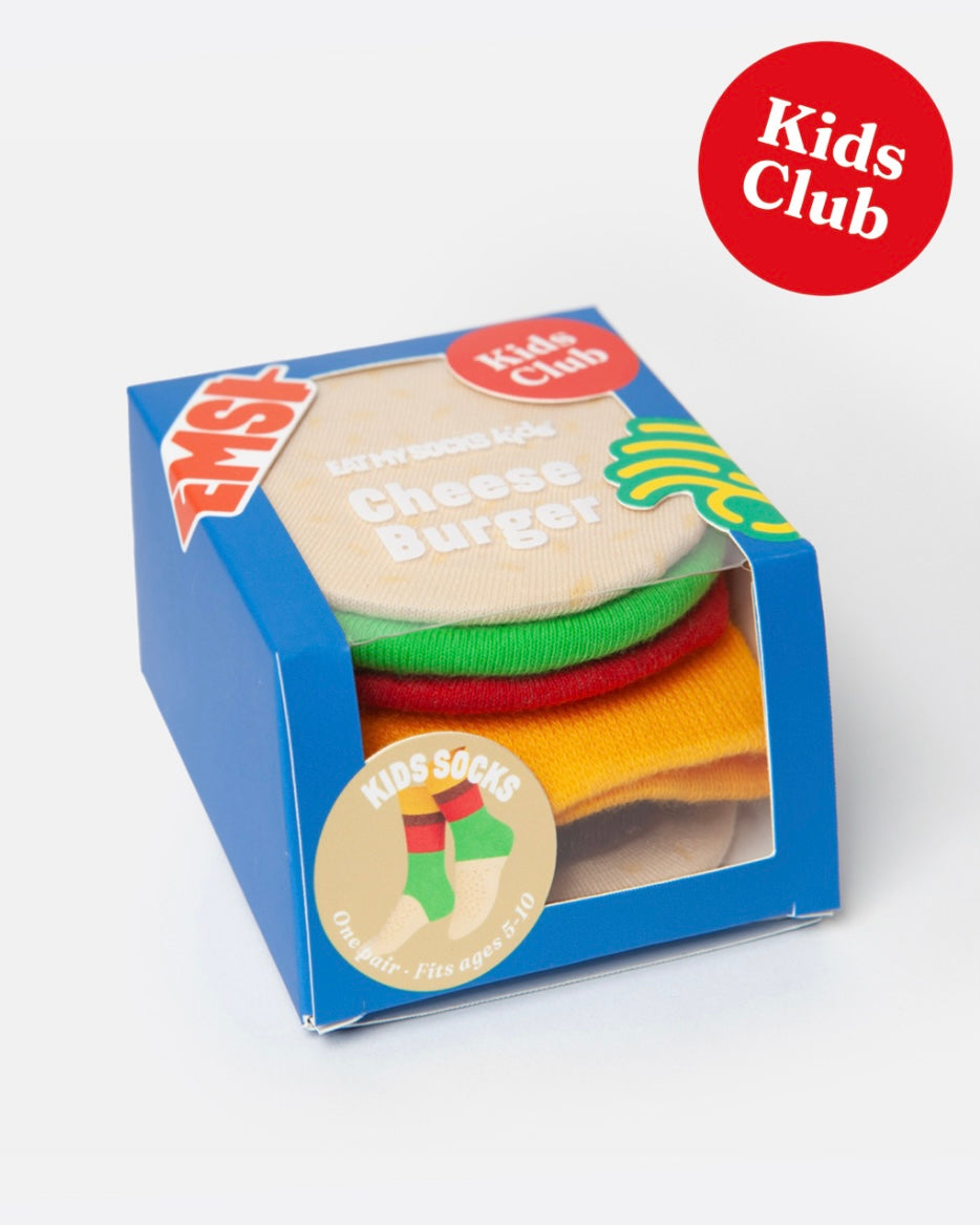 Cheeseburger Kids Socks